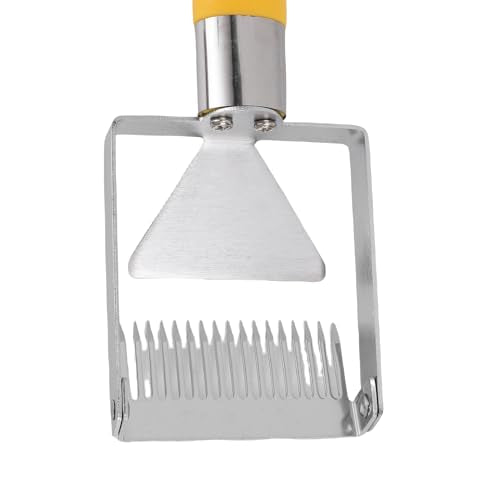 ZJchao Adjustable Honey Uncapping Fork Stainless Steel Honey Scraper Tool with Comfortable Plastic Handle for Beekeeping Beekeeper Equipment