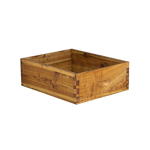 Hoover Hives 10-Frame Medium Super Box – Wax-Coated Fir Wood, Durable Beekeeping Equipment, Compatible with Langstroth Hives (No Frames or Foundations) (2)