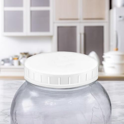 Airtight Lid With Silicone Gasket For Standard 110-400 Gallon Jar | Creates A Strong Airtight Seal For All Your Storage Needs | 2-Pack
