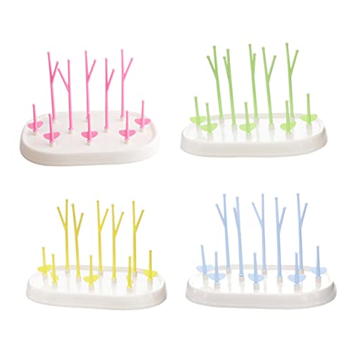 Tree-Shaped Baby Bottle Dryer Green Baby Bottle Drying Rack Easy to Clean Safe for Infants