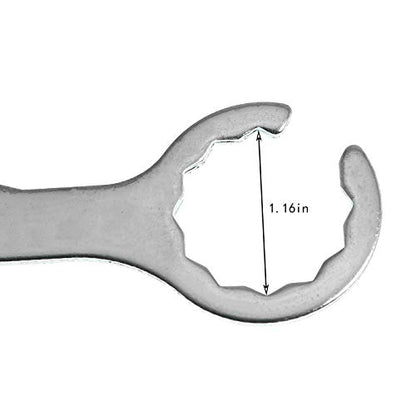 1 Pack Faucet Wrench Stainless Steel Multifunctional Draft Beer Faucet Spanner for Tap Tower Coupler Tools - size: 18CM
