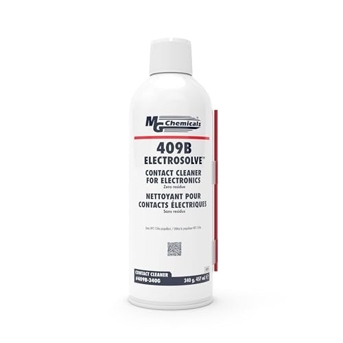 MG Chemicals 409B Electrosolve Zero Residue Electronic Contact Cleaner, Clear 15.45 Fl Oz - size: 15.45 Fl Oz (Pack of 1)