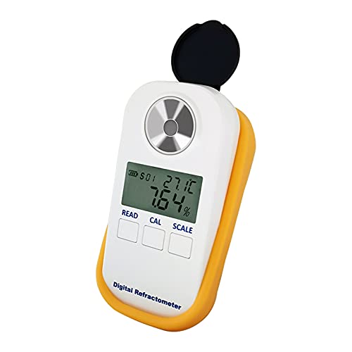 Digital Refractometer, Electronic Digital Urine Refractometer Urine Specific Gravity Meter Serum Protein Detector Tester Urinometer Urine Hydrometer,Beer Brewing, Coffee, Maple Syrup, Juice, Food