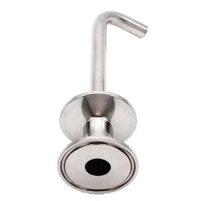 SS304 Home Brew Kettle Dip Tube - 90 Degree Angle, 1.5" TC Clamp Quick-Connect, Liquid Extraction Tube for Brewing Kettles/Conical Fermenters, 1pc