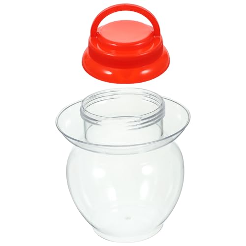 Large Capacity 1l Pickling Food Jar with Sealing Lid and Inner Cap, Airtight Fermenting Pickle Storage Container for Vegetable Pickling and Kimchi Preservation