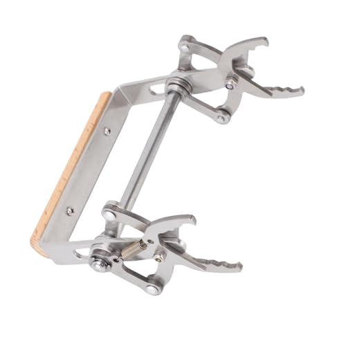 SIXRUN Bee Frame Lifter Gripper Frame Grip Holder Stainless Steel with Ergonomic Wooden Handle for Beekeepers Inspection Honey Harvesting