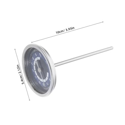 ULTECHNOVO High Precision Stainless Steel Temperature Gauge Instant Read Thermometer for Kettles Effortless Installation User Friendly Dial for Home Brewing Cooking