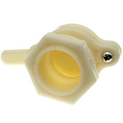 Heavy Duty Honey Gate Valve Nylon Honey Extractor Tap Bucket Beekeeping Supplies with Gasket and Wing Nut(White)