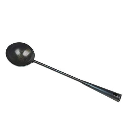 ZhenSanHuan HandMade Carbon Steel Wok Ladle Tool Utensils (Ladle 40CM) - size: 40CM/15.7'', style: Ladle