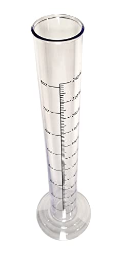 12” Plastic Hydrometer Test Jar One-Piece