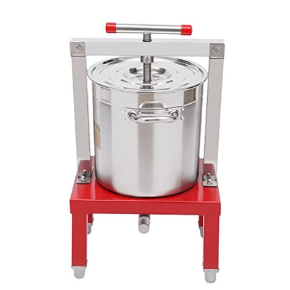 DIY Large Fruit Honey Presser Beeswax Extractor Beekeeping Machine and Large Fruit Honey Presser Cider, Wine, Grape Press extractor for Wine and Juice Making with Keg and Stainless Steel Strainer - color: C