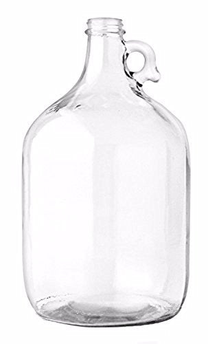 Home Brew Ohio 1 Gallon Jug W/TwinBubble Airlock,Polyseal Lid,38mm cap w/hole