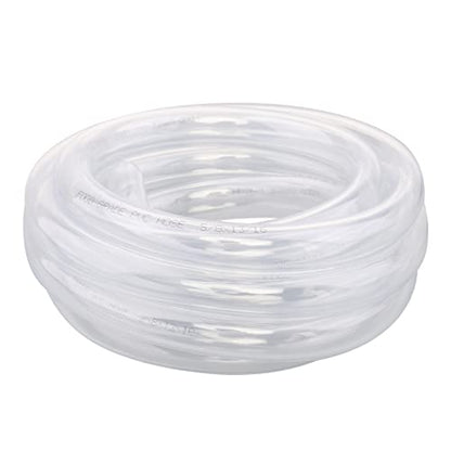 DERNORD PVC Tubing 5/8"ID X 13/16"OD Flexible Clear Vinyl Hose 10 Feet for Food Grade - size: 10 Feet, style: 5/8"ID X 13/16"OD