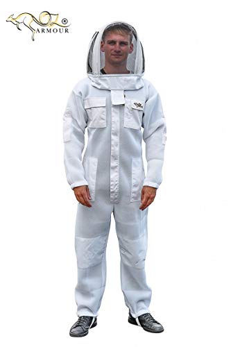 Beekeeping Suit Ventilated Air Mesh with Fencing Veil & Round Brim Hat