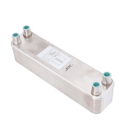 Plate Heat Exchanger Stainless Steel Brazed 4.5MPa Wort Chiller for Beer Water Laboratory - Durable Copper Brazing, Compact Design, Efficient Cooling for Homebrew