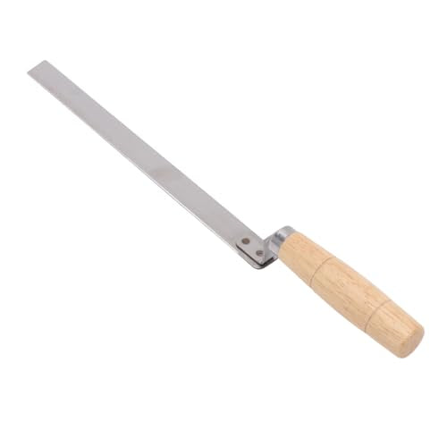 Pssopp 2 Pcs Honey Uncapping Knife, Tools Uncapping Scraper with Wooden Handle for Beekeepers Honey Extraction Tool Beekeeping Equipment 2 Pcs Knife, Stainless Steel