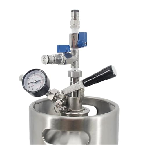 Ball Lock Pressure Transfer Kit for Conical to Keg, Closed System for Oxygen-Free Beer Transfer, Homebrew Equipment(S Coupler) - size: S Coupler