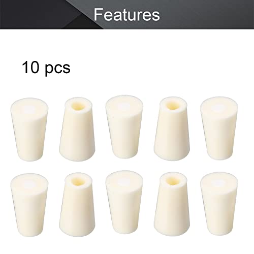 Othmro 10pcs Silicone Stopper Carboy Airlock Stopper with 20mm/0.79" Hole Silicone Plugs White for Homebrewing Beer Kombucha Airlock Stopper - size: 10pcs 20mm/0.79"