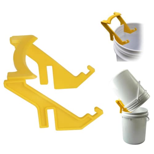 Yellow Plastic Bee Honey Bucket Rack Frame Grip Holder Beekeeping Beekeepers Tool