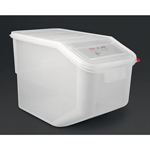 Araven Ingredient Bin, Storage Container for Large Quantity Ingredients, Use in Commercial or Home Kitchen, 13 Gallons, 1 Count, White