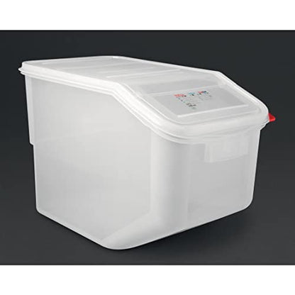Araven Ingredient Bin, Storage Container for Large Quantity Ingredients, Use in Commercial or Home Kitchen, 13 Gallons, 1 Count, White