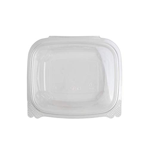 Karat PET Hinged Deli Containers with Lids - Perfect for Pasta Salads, Fruit, Deli Sides, and Home Meal Prep - Clear Plastic Food Containers, Take Out Containers (12oz)