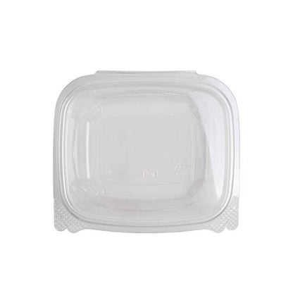 Karat PET Hinged Deli Containers with Lids - Perfect for Pasta Salads, Fruit, Deli Sides, and Home Meal Prep - Clear Plastic Food Containers, Take Out Containers (12oz)