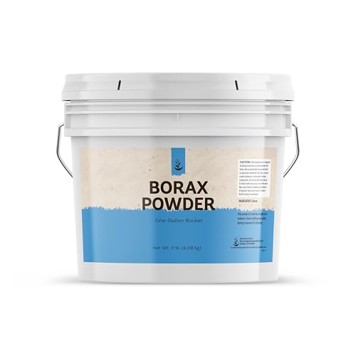 PURE ORIGINAL INGREDIENTS Borax Powder (1 Gallon) Multipurpose Cleaner & Laundry Booster, Deodorizer & Stain Remover - size: 144 Ounce (Pack of 1)