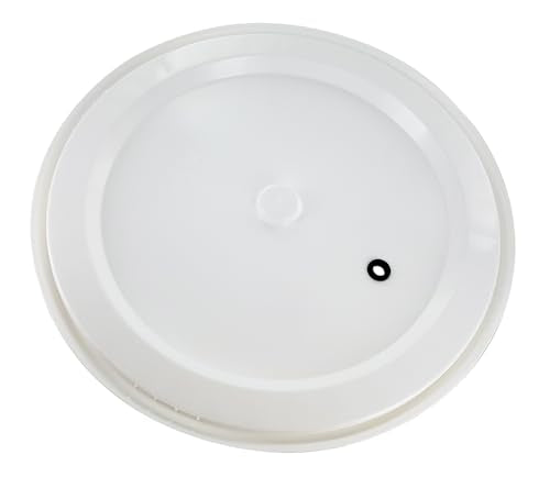 6.5 Gallon Plastic Drilled and Grommeted Lid Fits 6.5 Gallon Fermenters