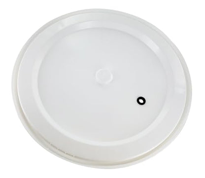 6.5 Gallon Plastic Drilled and Grommeted Lid Fits 6.5 Gallon Fermenters