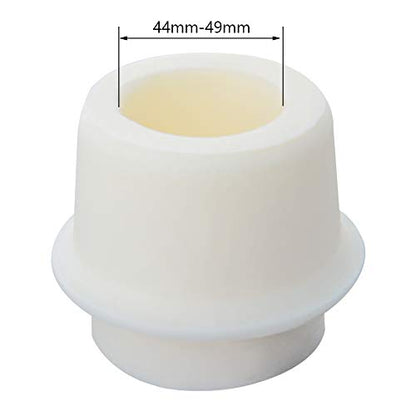 Othmro 2Pcs Drilled Rubber Stopper with Airlock, White Drilled Bungs Stopper with 1.73"-1.93" Hole for Fermentation Use, Homebrewing Beer Kombucha Airlock Stopper