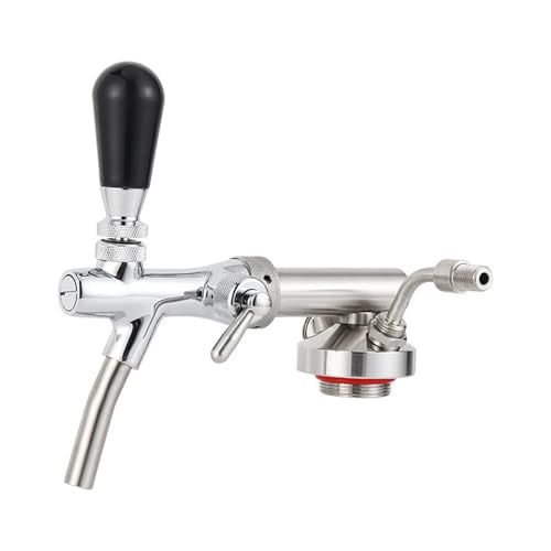 Home Brewing Mini Keg Dispenser GrowlerTap Spear Stainless Steel Beer Spear for 2L/3.6L/4L Mini Keg Bar Tools Easy to Install Brewing Accessories(Tap with Regulator) - color: Tap With Regulator
