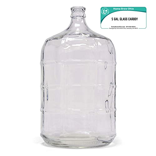 Home Brew Ohio 5 Gallon Glass Carboy