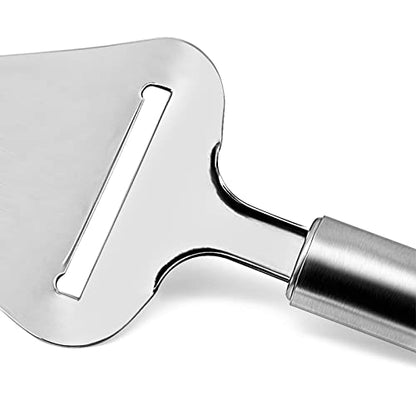 TOPULORS Stainless Steel Cheese Slicer, Heavy Duty Cheese Plane Cutter Shaver Server for Semi-Soft, Semi-Hard & Block Cheese