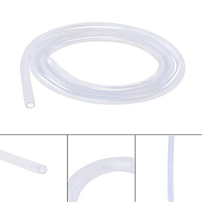 Silicone Tubing 8mm (5/16") ID x 11mm OD Food Grade High-temperature Pure Silicone Hose Tube Clear Pipe for Home Brewing Air and Liquid Transfer (Length 3 Meter- 9.84FT) - size: 8mmx11mm, style: 3M