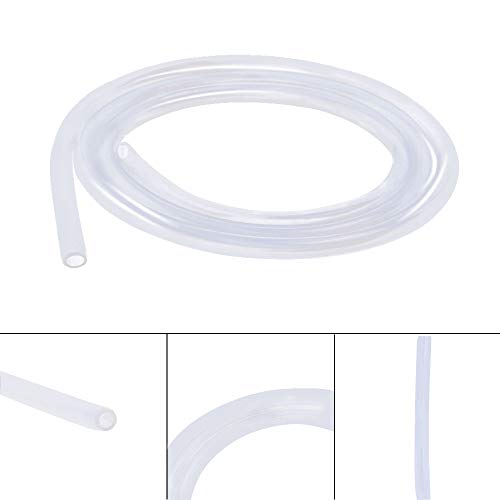Silicone Tubing 6mm (1/4") ID x 12mm OD Food Grade High-temperature Pure Silicone Hose Tube Clear Pipe for Home Brewing Air and Liquid Transfer (Length 3 Meter- 9.84FT) - size: 6mmx12mm, style: 3M