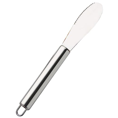 ABOOFAN 2Pcs Stainless Steel Butter Spreader and Cream Knife for Cake Cheese Pastry Rust Resistant Construction Easy to Clean Kitchen Gadget for Restaurants and Catering