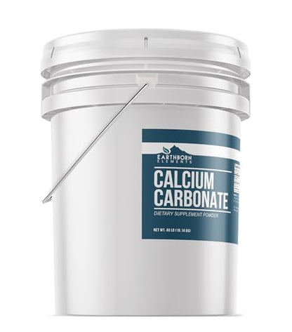 Calcium Carbonate Powder 5 Gallon Bucket, Limestone Powder, Toothpaste Additive (640 Ounce) - size: 640 Ounce (Pack of 1)