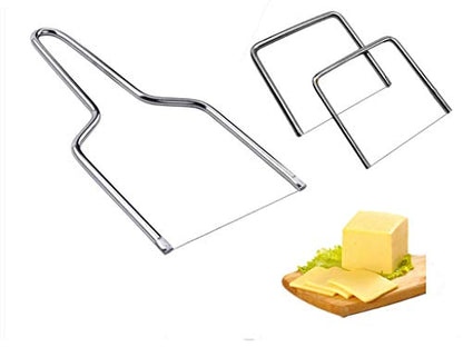 Cheese slicer with wire,cheese cutter with wire, butter slicer or egg cutter, is necessary for kitchen and outdoor (1 large+2 small)