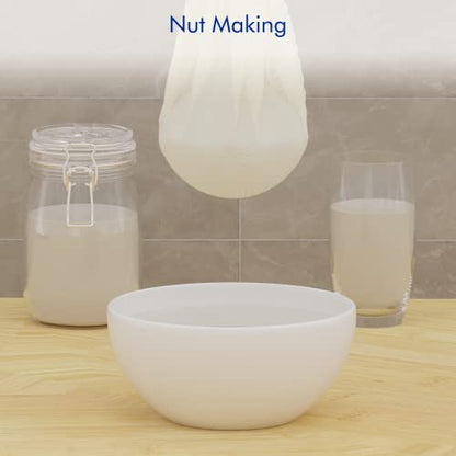 3 PCS Reusable Cheesecloth Bag & Nut Milk Bags, Grade 100, 14x14 Inch Hemmed Cheese Cloth for Straining Craft, 100% Cotton Unbleached Cloth Strainer for Cooking, Baking, Juicing, Cheese Making - size: 3 Pieces-14x14inch