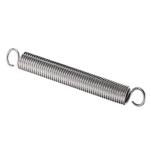 uxcell 1Pcs Extended Spring 1-1/4 inch x 10 inch, 0.14 inch Spring Steel Dual Hook Tension Springs for Machinery Construction Industrial - size: 3.8x31.75x254mm