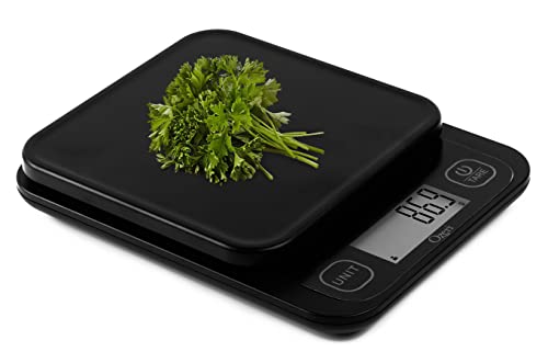 Ozeri Garden and Kitchen Scale II, with 0.1 g (0.005 oz) 420® Variable Graduation Technology® - color: Black