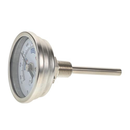 Cabilock 304 Stainless Steel Wine Thermometer High Precision Dial Thermometer for Winemaking and Brewing Corrosion and Rust Resistant for Homebrew and Wine Barrel Monitoring