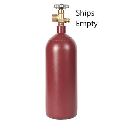 Varies Keg Kit with 5 Gallon Ball Lock Keg, 20 cuft Steel Nitrogen Cylinder, Regulator, and All Accessories