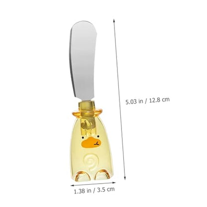 PRETYZOOM Stainless Steel Sauce Knife Small Cheese Knife Cream Cheese Spreader Dip Spreader