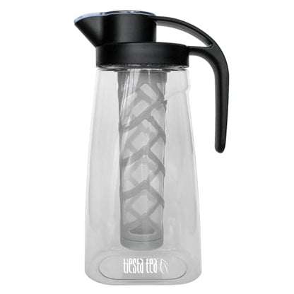 Tiesta Tea - Loose Leaf Iced Tea Pitcher, BPA-Free Tritan Plastic, Includes Multipurpose Nylon Mesh Infuser, Brew Hot & Cold, Leak-Proof Twist-On Lid, Dishwasher Safe, 1/2 Gallon Capacity - style: Pitcher(64 fl oz)