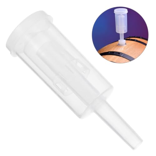 Hemobllo 2pcs Three-piece Plastic One-way Valves Airlock with Stopper for Self-brewed Wine and Foods, Easy to Store and Replace, Suitable for Professional and Personal Use