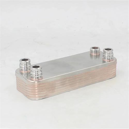 12 Plate Heat Exchanger Beer Wort Chiller Cooler Stainless Steel for Homebrew Cooling