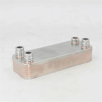 12 Plate Heat Exchanger Beer Wort Chiller Cooler Stainless Steel for Homebrew Cooling