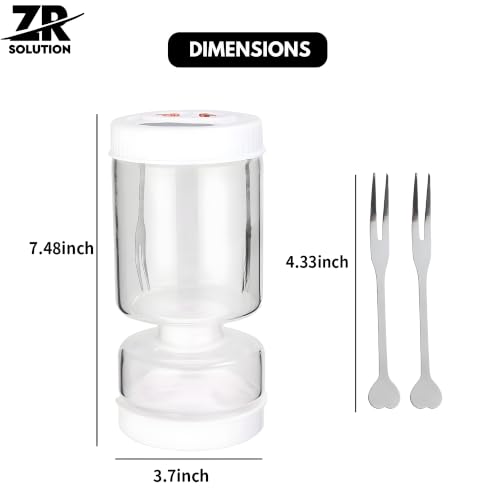 Pickle Jar with Strainer Flip, Airtight Pickle Container with Juice Separator, Fourth Generation Flip Drain Food Storage Jar for Pickles, Kimchi, Olives, Jalapenos, Fruits & Snacks